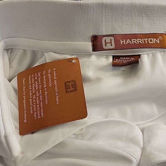 BRAND NEW H BY HARRITON 3-BUTTON PLACKET MEN'S POLO SHIRT - Picture 14 of 16